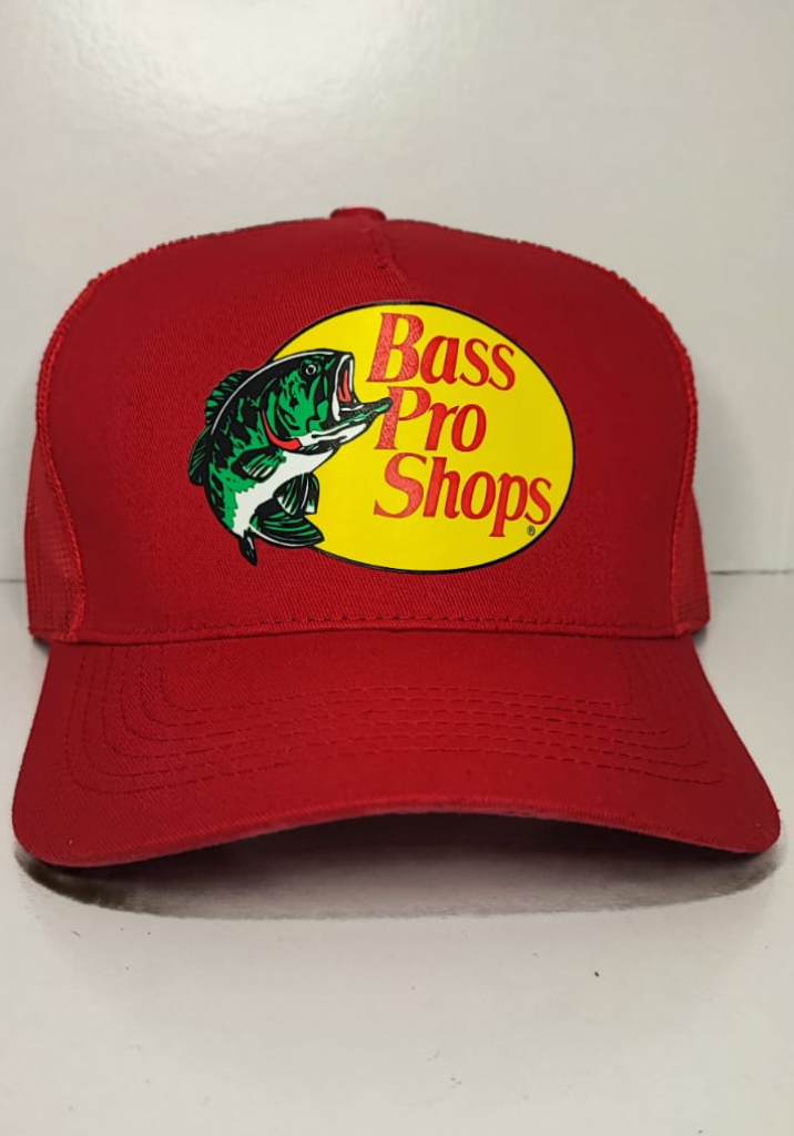 GORRA BASS PRO SHOP ROJA SERIGRAFIA