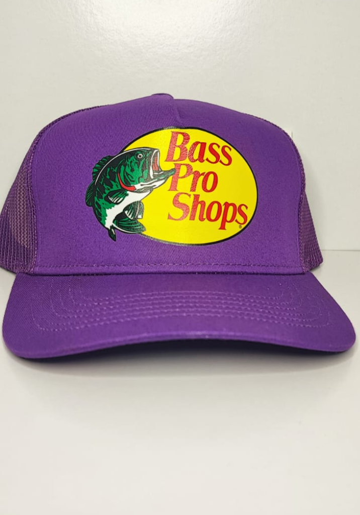 GORRA BASS PRO SHOP MORADA SERIGRAFIA