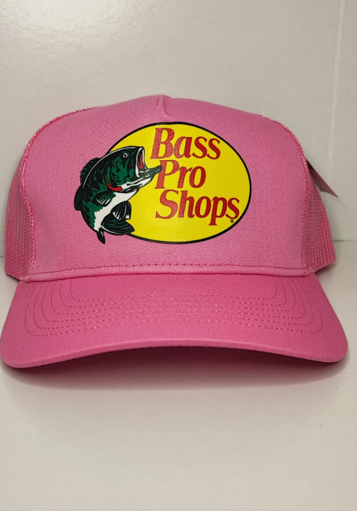 GORRA BASS PRO SHOP ROSA SERIGRAFIA
