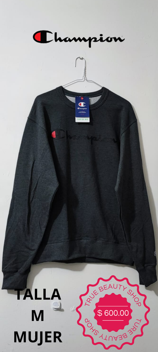 SUDADERA CHAMPION GRIS